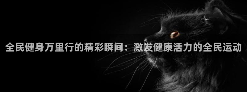 尊龙Ag：全民健身万里行的精彩瞬间：激发健康活力的全民运