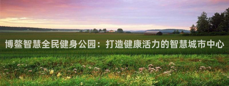 d88尊龙官方网：博鳌智慧全民健身公园：打造健康活力的智