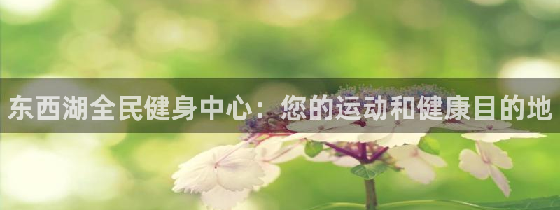尊龙 中国：东西湖全民健身中心：您的运动和健康目的地