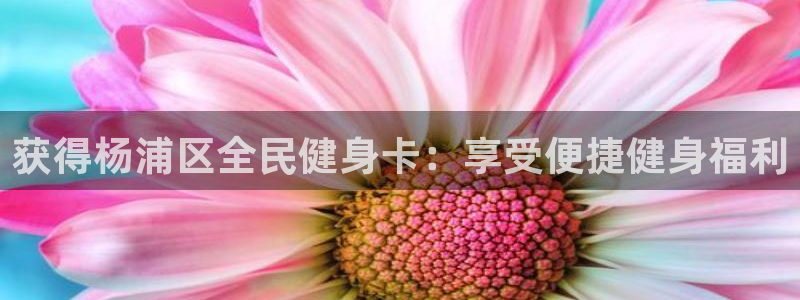尊龙am i blue：获得杨浦区全民健身卡：享受便捷健