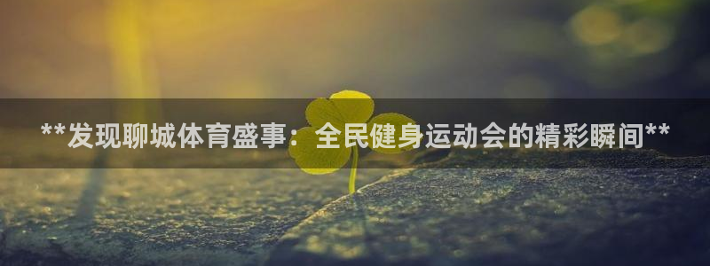 尊龙凯时发展历程：**发现聊城体育盛事：全民健身运动会的