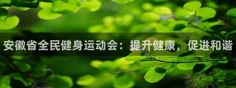 尊龙人生就是博管网：安徽省全民健身运动会：提升健康，促进